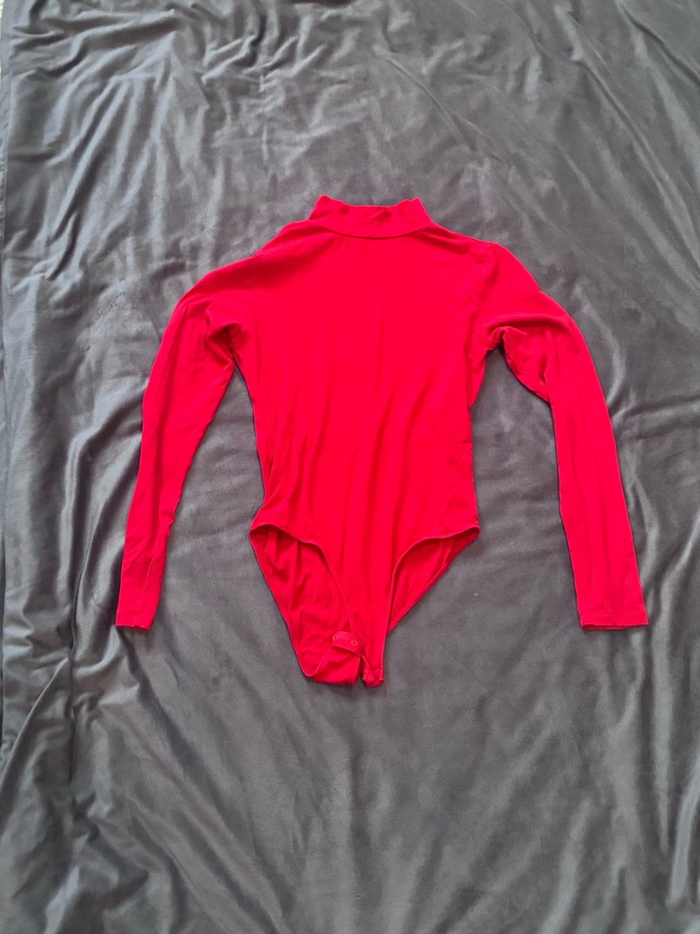 Heart & Hips Bright Red Long Sleeve Bodysuit